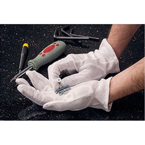 Cotton PVC-Microdot Gloves
