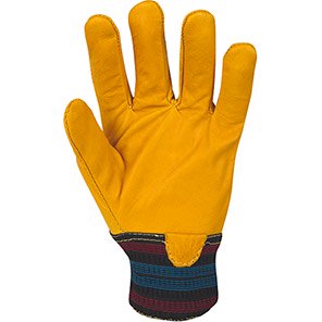Grain-Leather Driving Gloves with Knitted Cuffs (Pack of 10 Pairs)