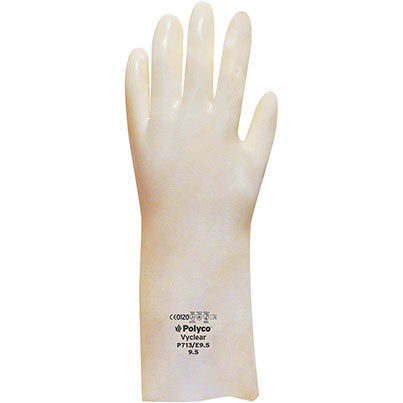 Vyclear Clear 35cm PVC Chemical-Resistant Gloves
