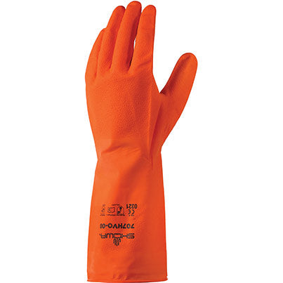 SHOWA 707HVO Orange Nitrile Disposable Gloves 11