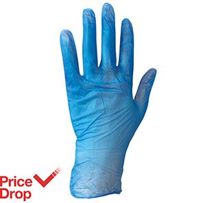 Essentials Powder-Free Vinyl Disposable Gloves (Box of 100)