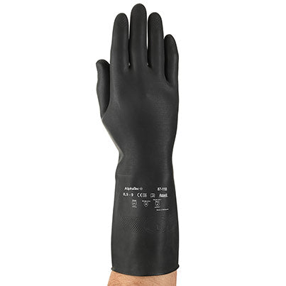 87-118 Heavyweight Latex Chemical-Resistant Gloves