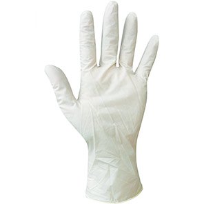 Essentials Clear Latex Disposable Gloves (Box of 100)