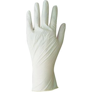 Essentials Clear Latex Disposable Gloves (Box of 100)