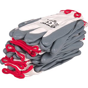 Grip Nitrile-Coated Work Gloves (Pack of 12 Pairs)