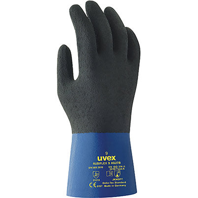 uvex Rubiflex S XG27B Nitrile Chemical-Resistant Gloves 9