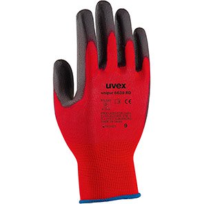 Unipur 6639 RD PU-Coated Work Gloves (Pack of 10)