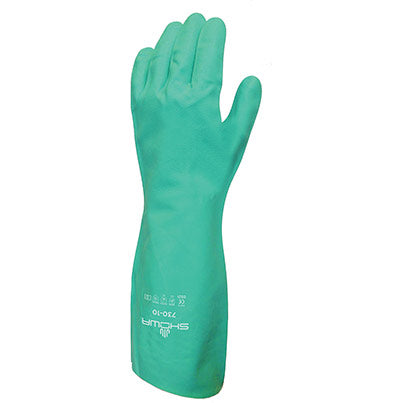 SHOWA 730 Flock-Lined Nitrile Chemical-Resistant Gloves 11