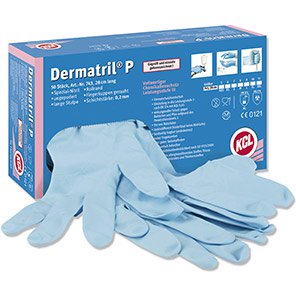 KCL Dermatril P 743 Nitrile Disposable Gloves (Pack of 50)
