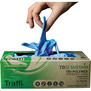 TD02 Tri-Polymer Disposable Gloves (Box of 100)