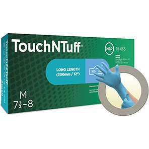 Long-Cuff Nitrile Disposable Gloves (Box of 100)