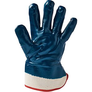 Essentials Safety-Cuff Nitrile-Coated Work Gloves