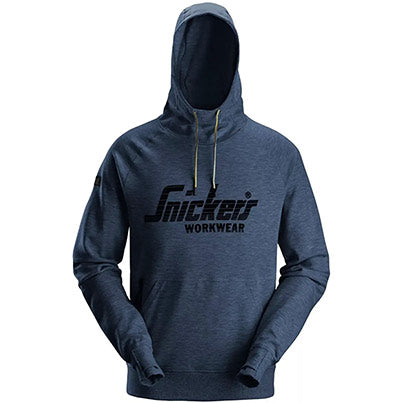 2894 Men’s Dark Navy Melange Logo Hoodie