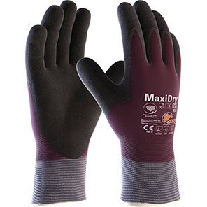 MaxiDry Zero 56-451 Nitrile-Coated Gloves