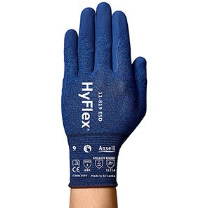 HyFlex 11-819 ESD Nitrile-Coated Touchscreen Work Gloves