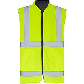 Interactive Reversible Hi-Vis Body Warmer