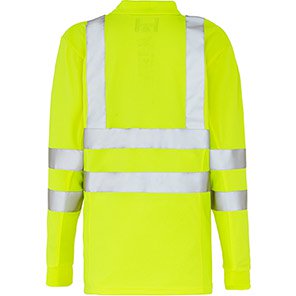 Men’s Long-Sleeve Breathable Hi-Vis Polo Shirt
