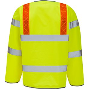 Long-Sleeve Hi-Vis Vest with Braces