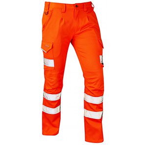 EcoViz Kingford Men’s Hi-Vis Cargo Trousers with Kneepad Pockets