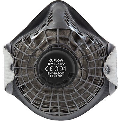 Alpha Flow AMF-3CV Valved FFP3 Dust Mask (Pack of 10)