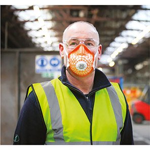 Alpha Flow AMF-3V Valved FFP3 Dust Mask (Pack of 10)