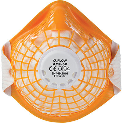 Alpha Flow AMF-3V Valved FFP3 Dust Mask (Pack of 10)