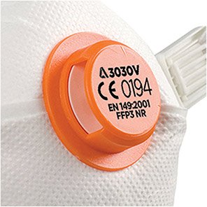 3030V Valved FFP3 Dust Mask (Pack of Five)