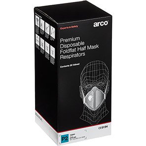 Premium Valved Fold-Flat FFP2 Dust Mask (Pack of 20)