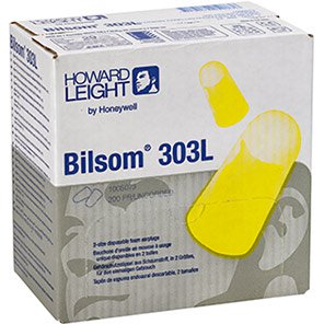Howard Leight Bilsom 303L Disposable Earplugs (Box of 200 Pairs)