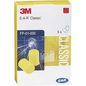 3M E-A-R Classic Disposable Earplugs (Pack of Five Pairs)