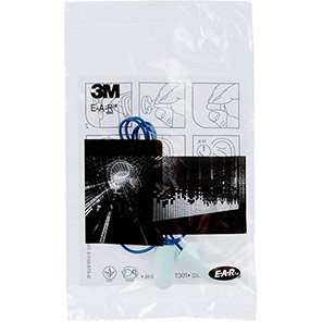 3M E-A-Rsoft Blue Corded Detectable Disposable Earplugs