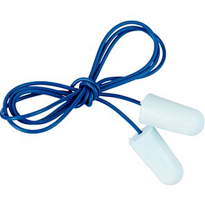 3M E-A-Rsoft Blue Corded Detectable Disposable Earplugs