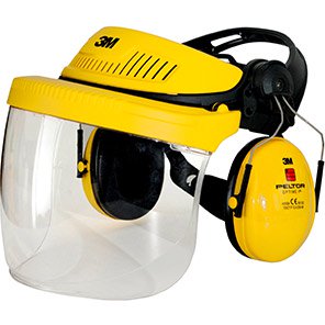 G500 Industrial Face Shield with Ear Defenders