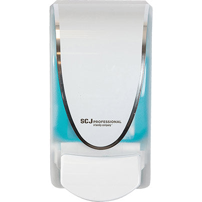Deb White Proline Curve Transparent 1L Handwash Dispenser