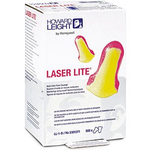 Howard Leight Laser Lite Disposable Earplugs (Refill of 500 Pairs)