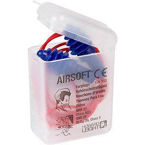 Howard Leight AirSoft Corded Reusable Earplugs