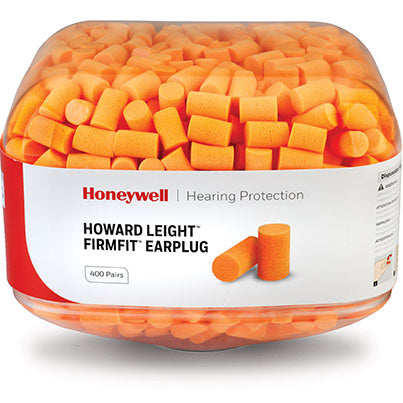 Honeywell Howard Leight FirmFit Disposable Earplugs (Canisters of 400 Pairs)