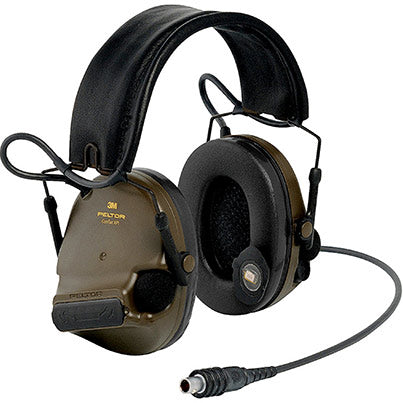 3M PELTOR ComTac XPI Green Overhead Two-Way Radio Ear Defenders with J11 Plug