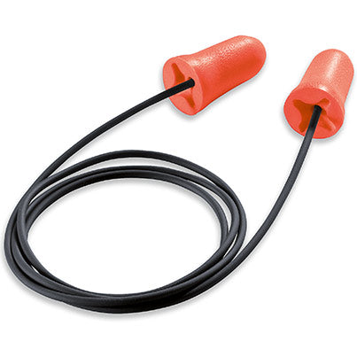 Com4-Fit Corded Disposable Earplugs (Pack of 100 Pairs)