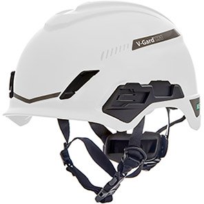 Short-Peak Unvented Safety Helmet with Adjustable Fit