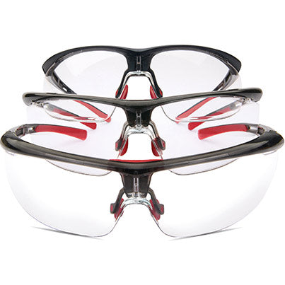 Honeywell Adaptec Grey-Lens Safety Glasses (Wide)