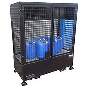 Open-Mesh Steel Two-Drum Storage Unit