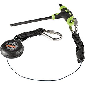 Squids 3000 Dual Carabiner Retractable Tool Lanyard