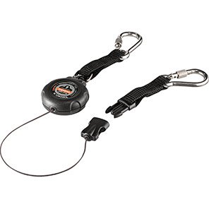 Squids 3000 Dual Carabiner Retractable Tool Lanyard