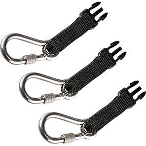 Squids 3025 Retractable Tool Lanyard Carabiners (Pack of 3)