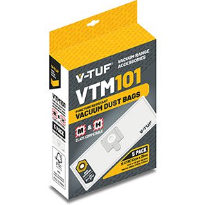 V-TUF MINI M-Class HEPA Vacuum Bag (Pack of 5)