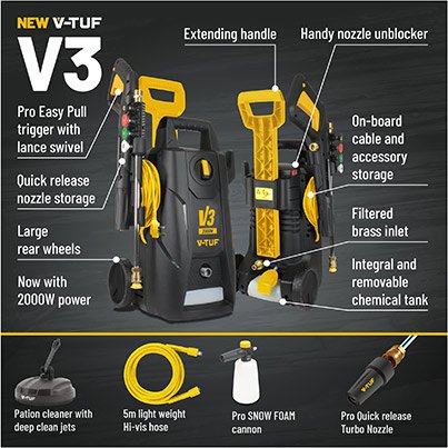 V-TUF V3 DIY Electric Pressure Washer 240V