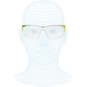 Kool Hi-Vis Clear-Lens Safety Glasses