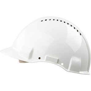 G3000D Vented Short-Peak Slip-Ratchet Safety Helmet