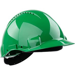G3000C Vented Short-Peak Slip-Ratchet Safety Helmet